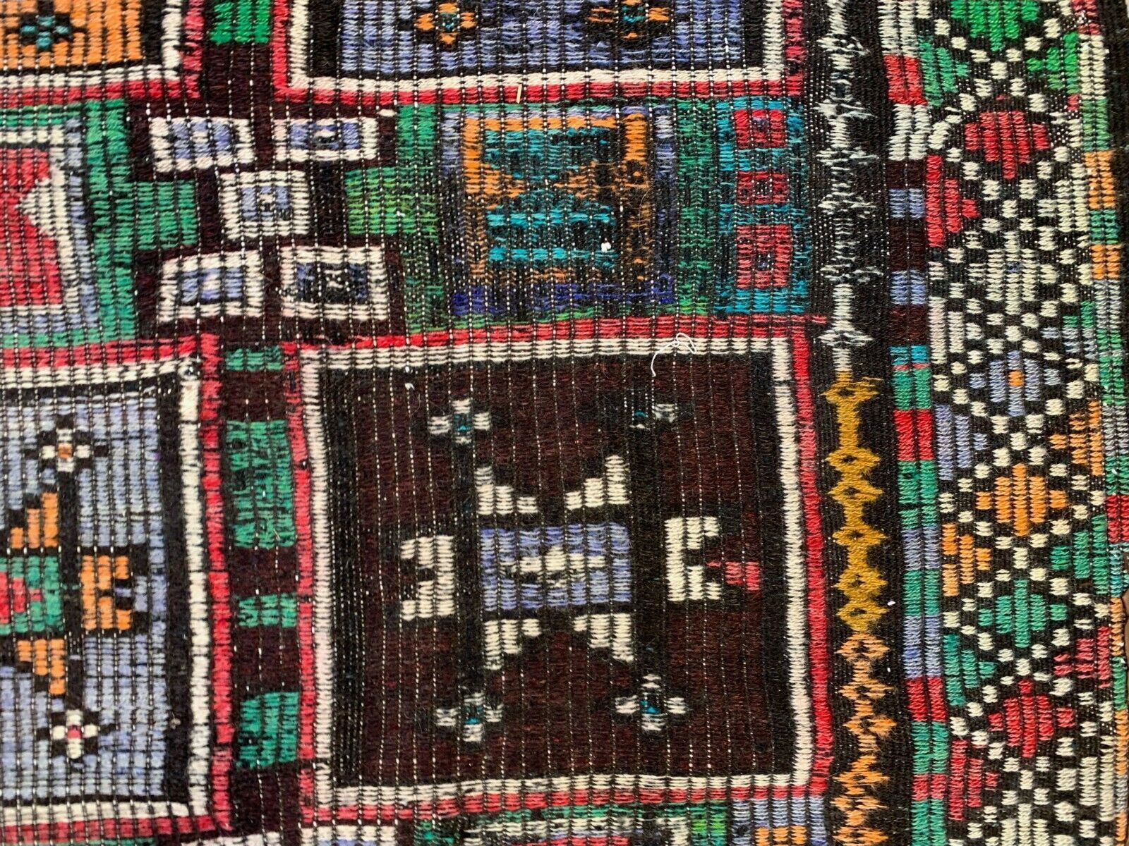 photo for sale Large Vintage Turkish Kilim Rug 350x195 Cm Wool Jajim Kelim