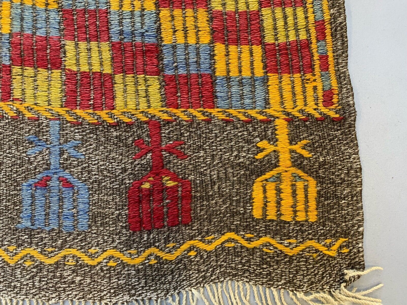 Large Vintage Turkish Kilim Rug 300x170 Cm Wool Jajim Kelim photo vinterior