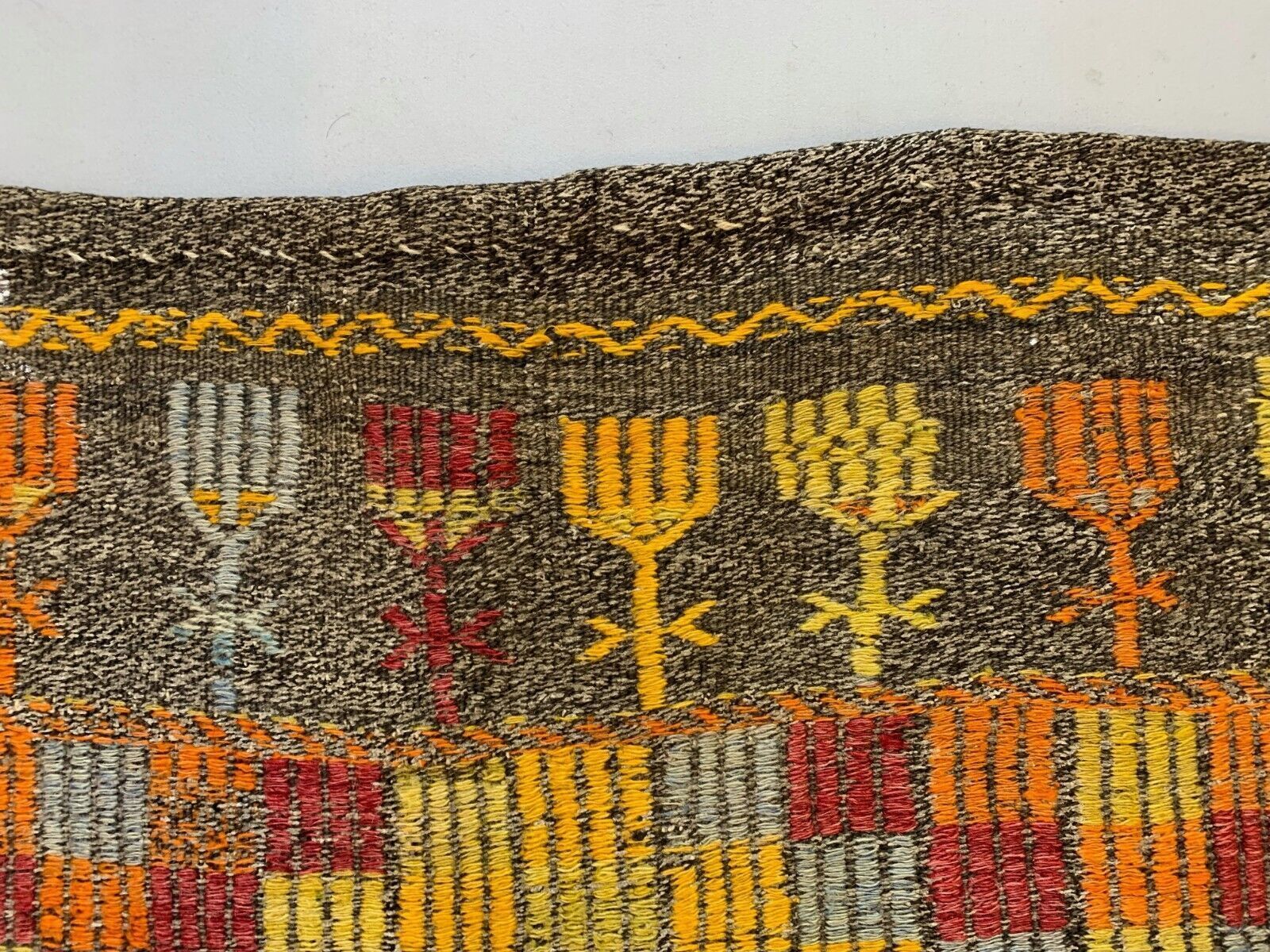 photo for sale Large Vintage Turkish Kilim Rug 300x170 Cm Wool Jajim Kelim