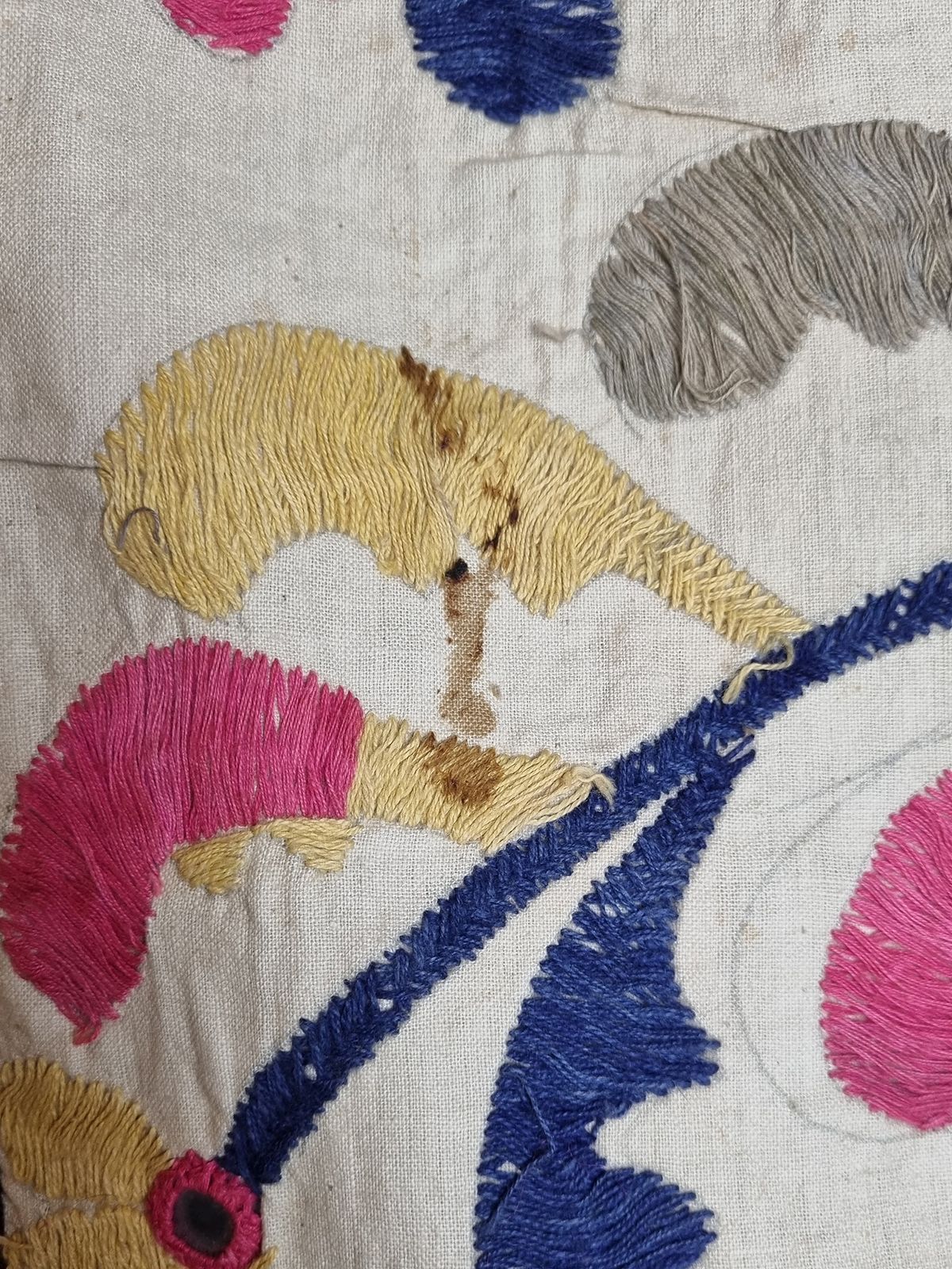 photo vintage Embroidered Quilt Cover, Gujurat Early To Mid 20th Century