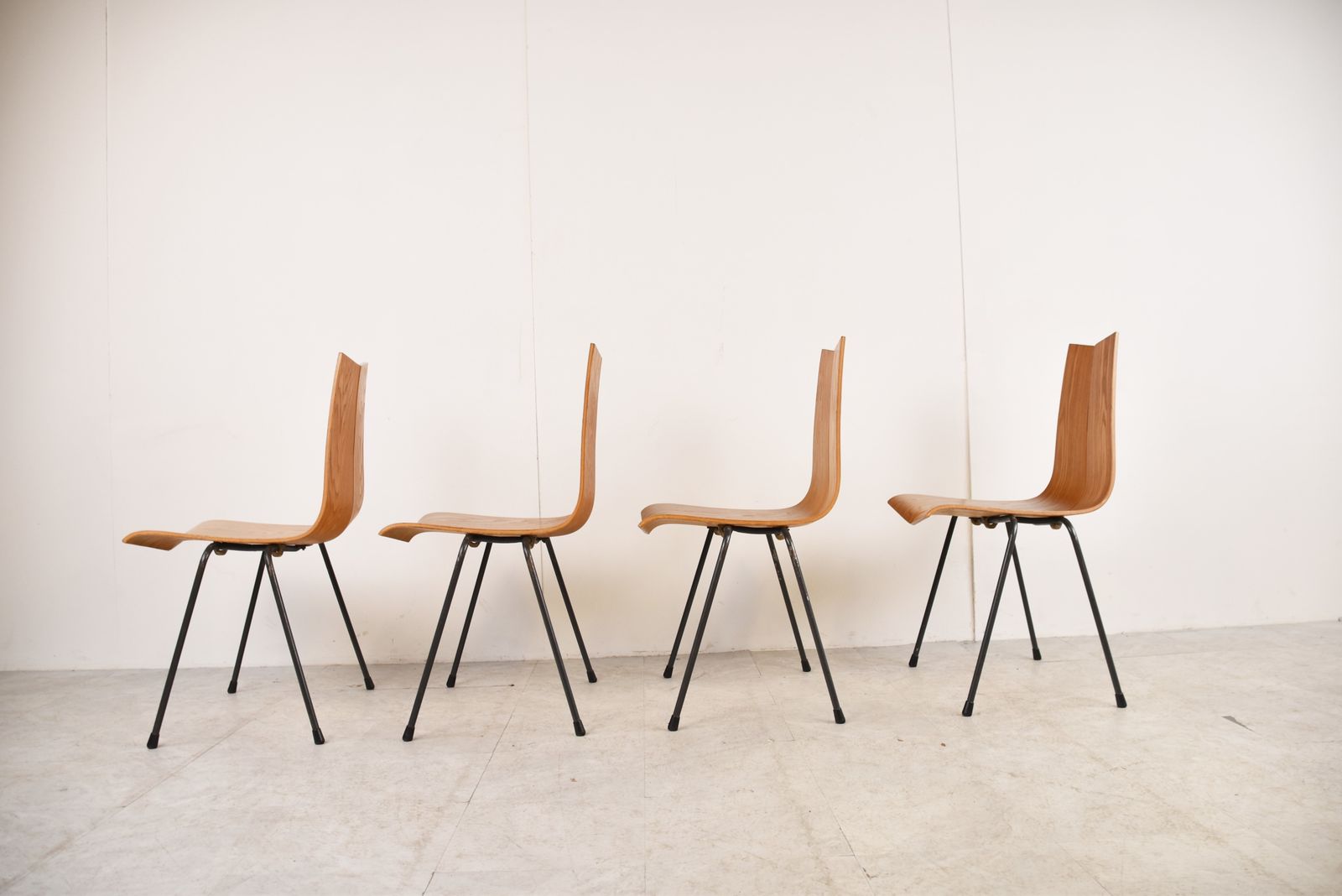 Model Ga Chairs By Hans Bellmann For Horgen Glarus, Set Of 4 photo furniture
