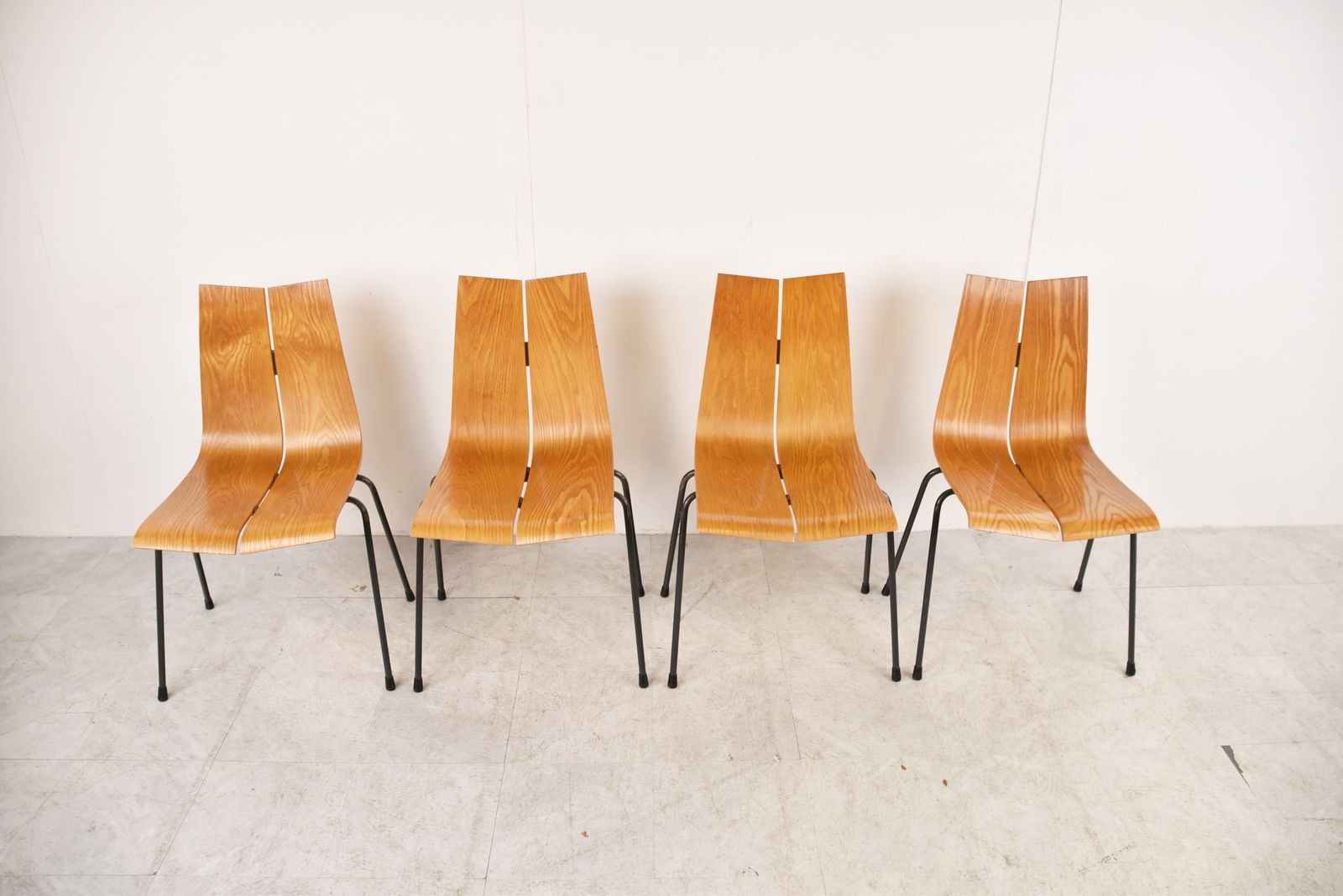 Model Ga Chairs By Hans Bellmann For Horgen Glarus, Set Of 4 photo Furniture