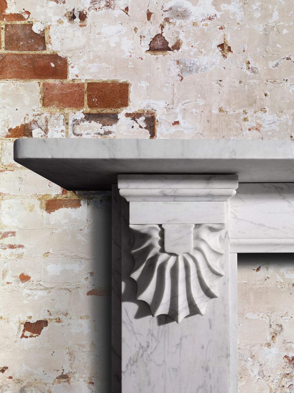 Original Antique Irish Carrara Marble Corbel photo for sale