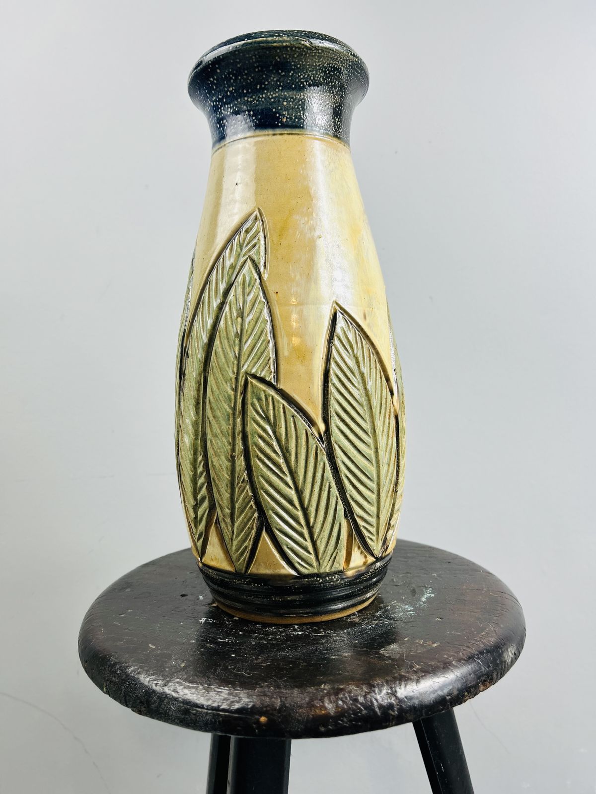 An Early And Rare Stoneware Roger Guerin Vase photo vinterior