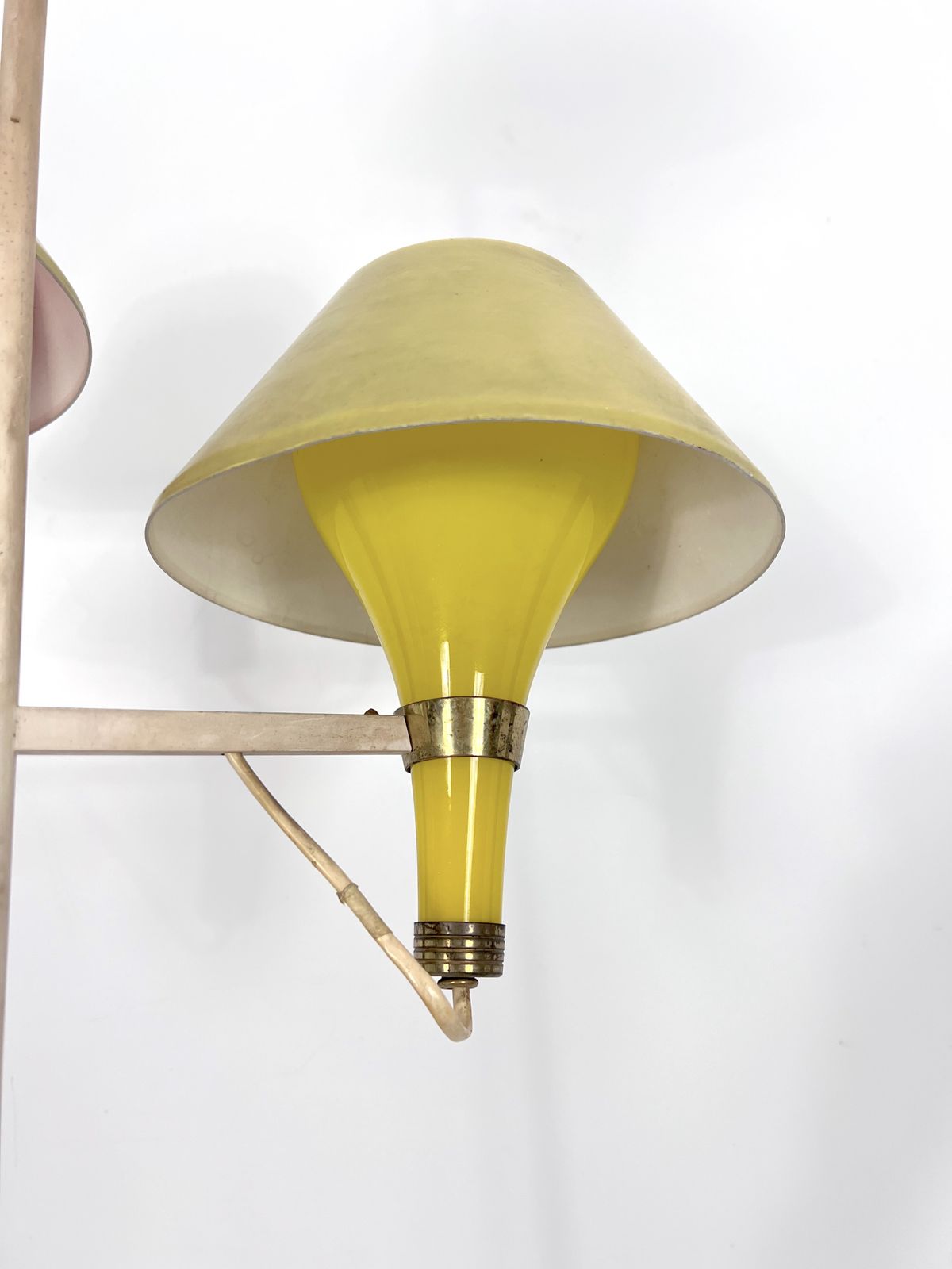 Lighting Mid Century Modern Three Arms Floor Lamp By Stilux Milano. Italy 1950s photo