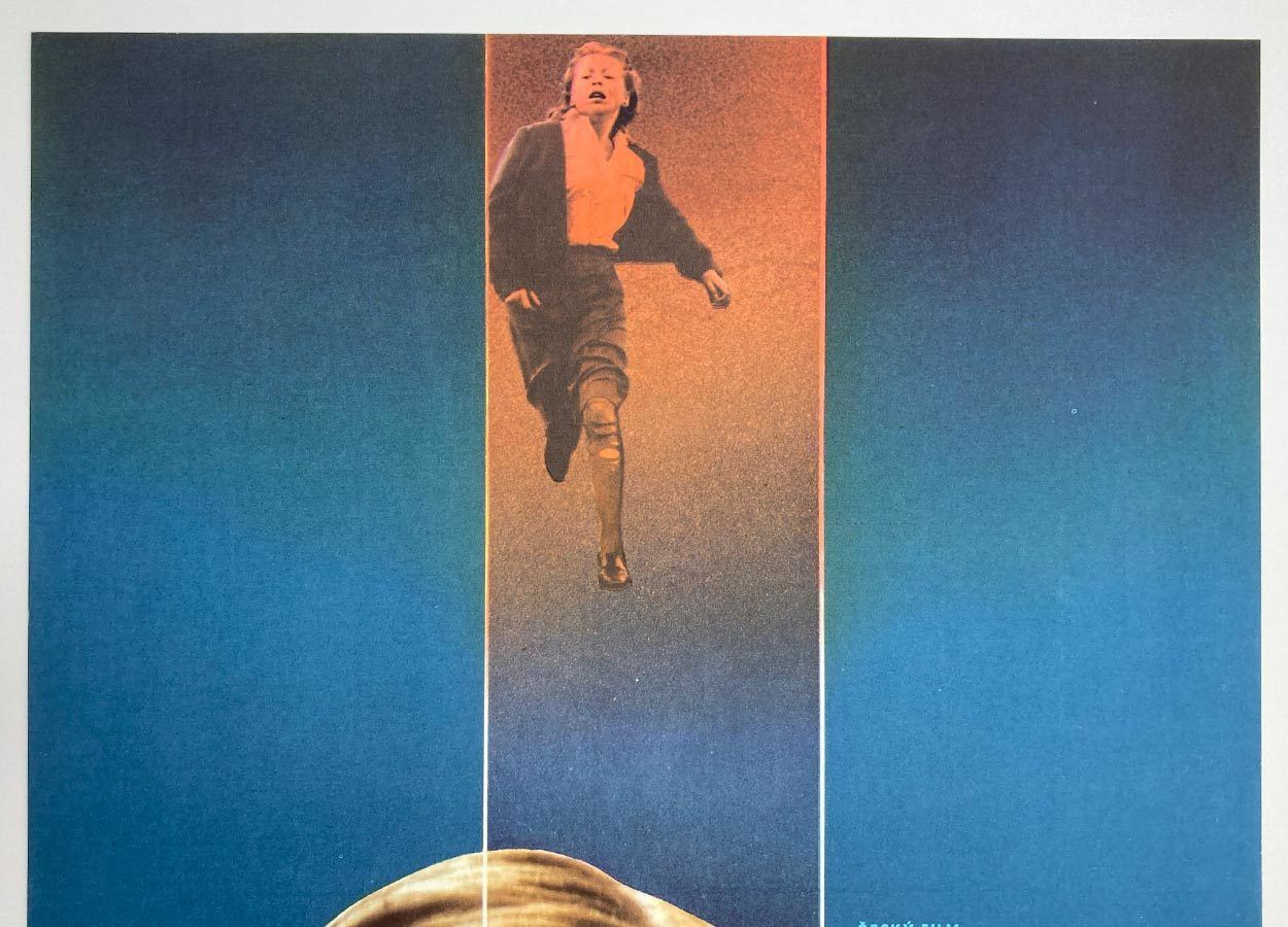 Original Film Poster, Till The Very End, Alexej Jaroš, 1984, Genuine Czech Vintage Print photo furniture