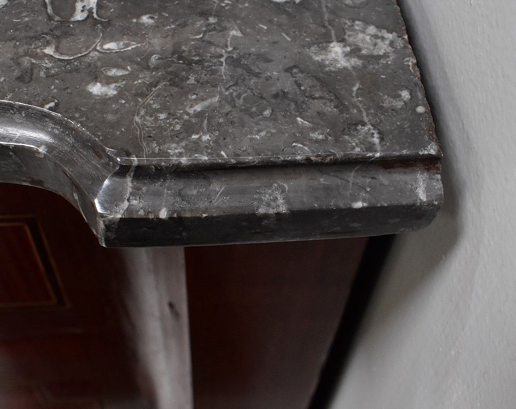 Chest Of Drawers In Marquetry Transition Louis XV / Louis XVI – 1st Part 19th Century photo vintage
