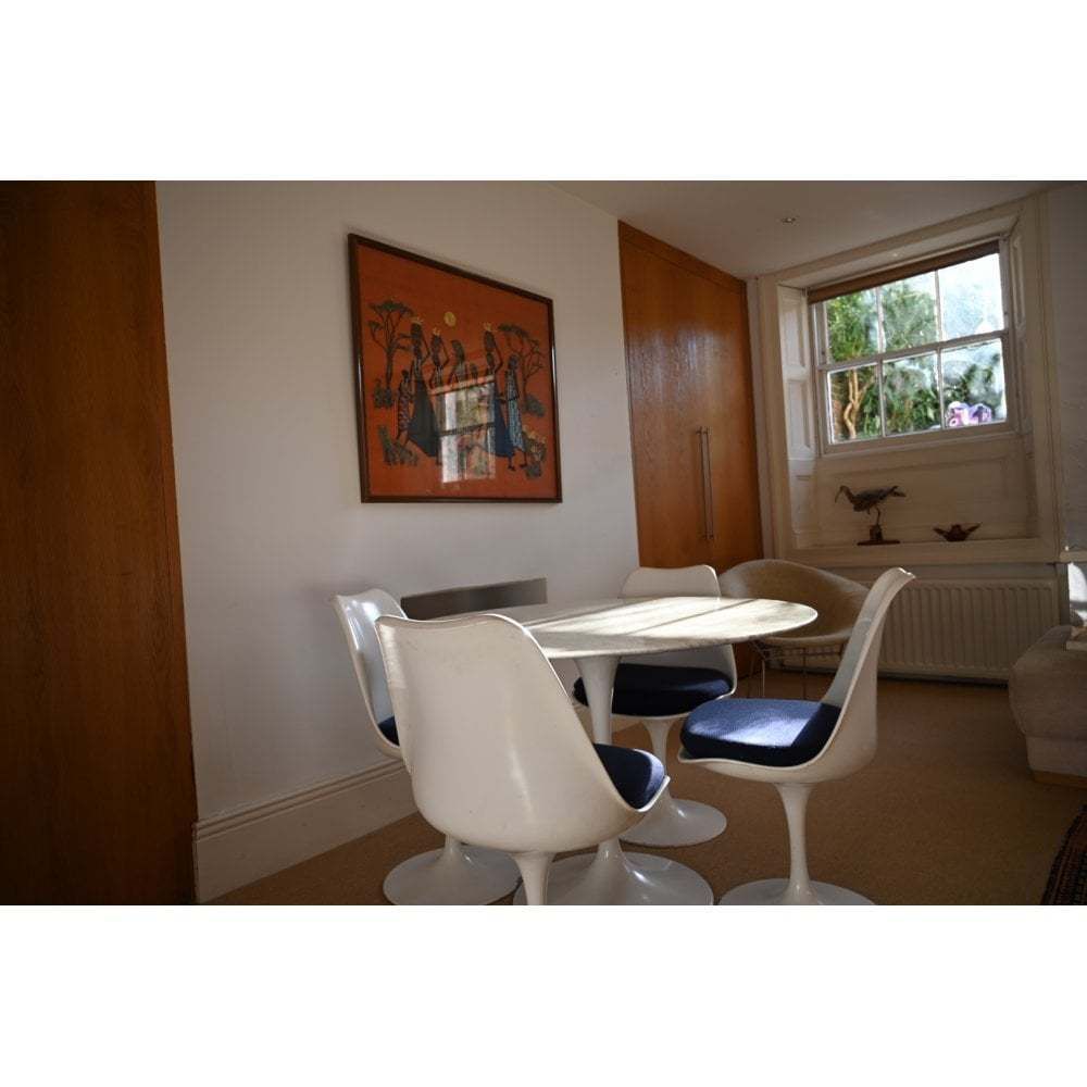 Today Saarinen Marble Table & Tulip Side Chairs photo for sale