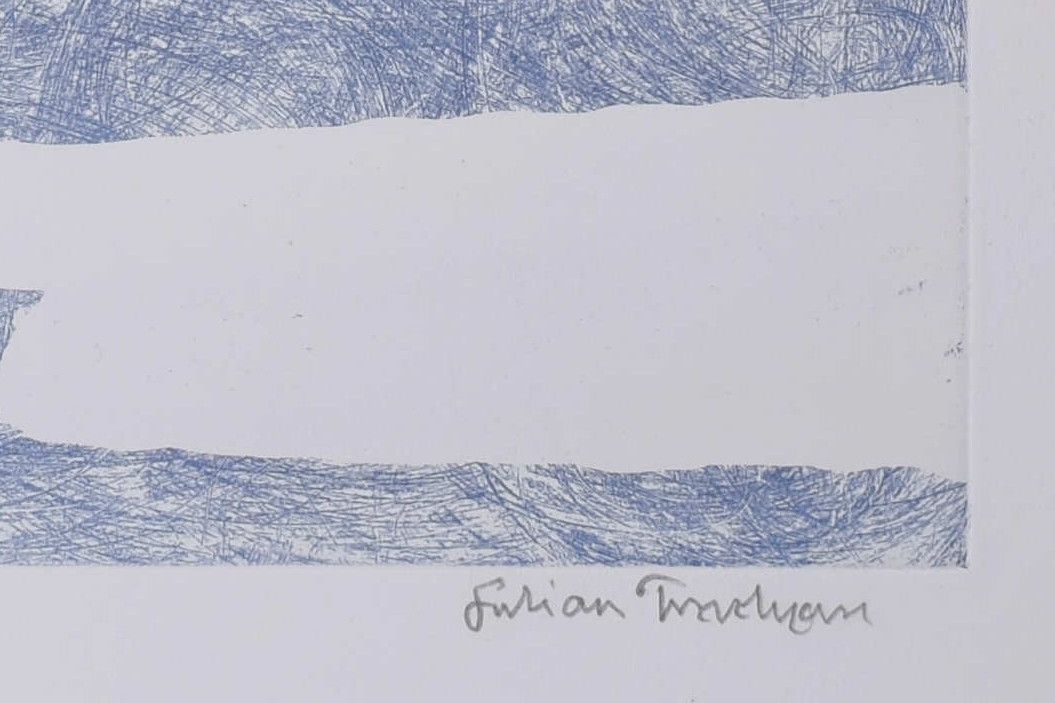 Julian Trevelyan Etching: ‘Spinnakers’ Sailing Boats Modern British Art Print photo Art