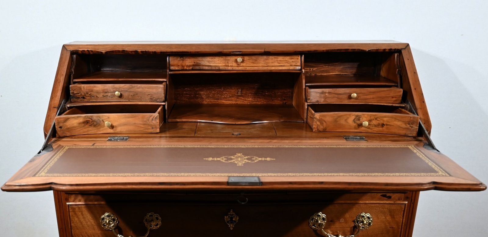 photo vintage Scriban Chest Of Drawers In Walnut, Louis XV Period   18th Century