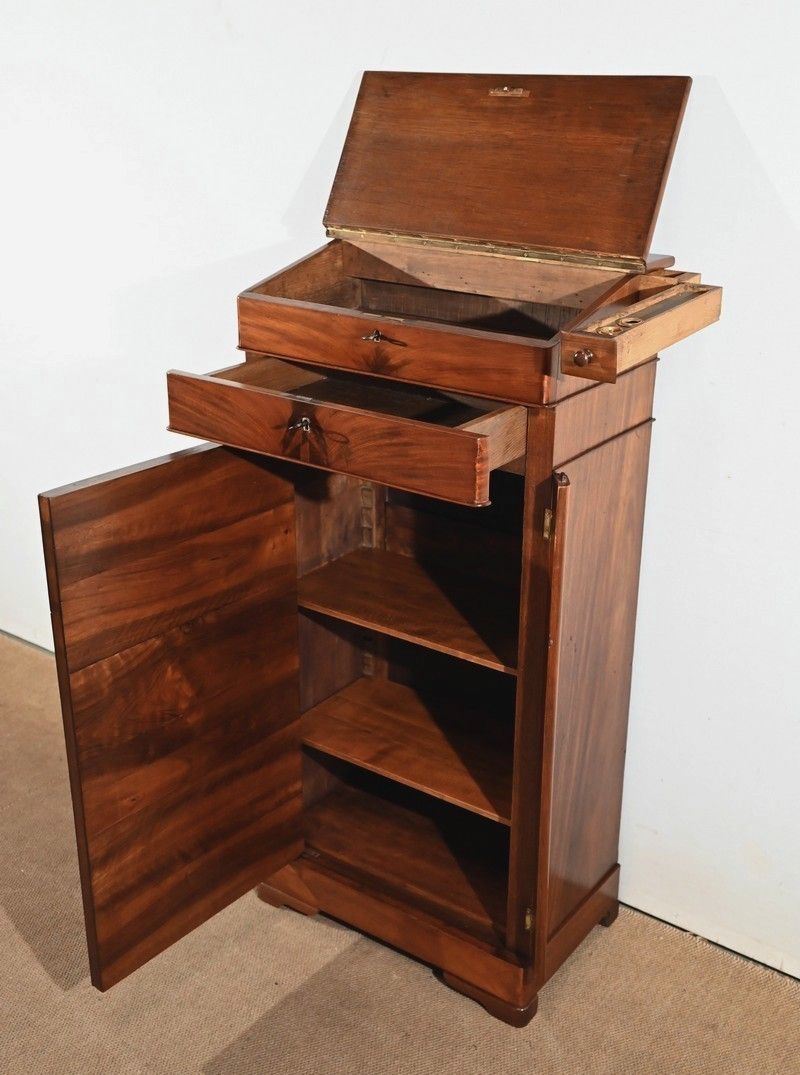 Faux Cartonnier Mahogany Desk, Restoration Period   1st Part Of The 19th Century photo 4104.55