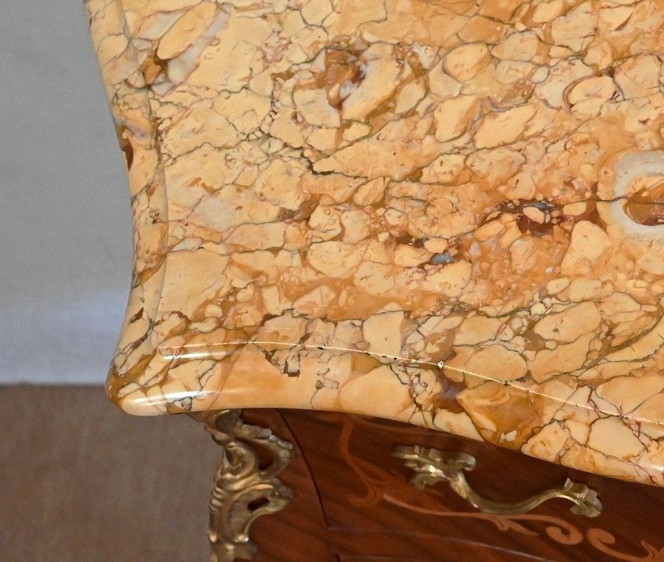 Commode Sauteuse En Acajou, Style Transition Louis XIV / Louis XV –Début Xxe photo 2930.35
