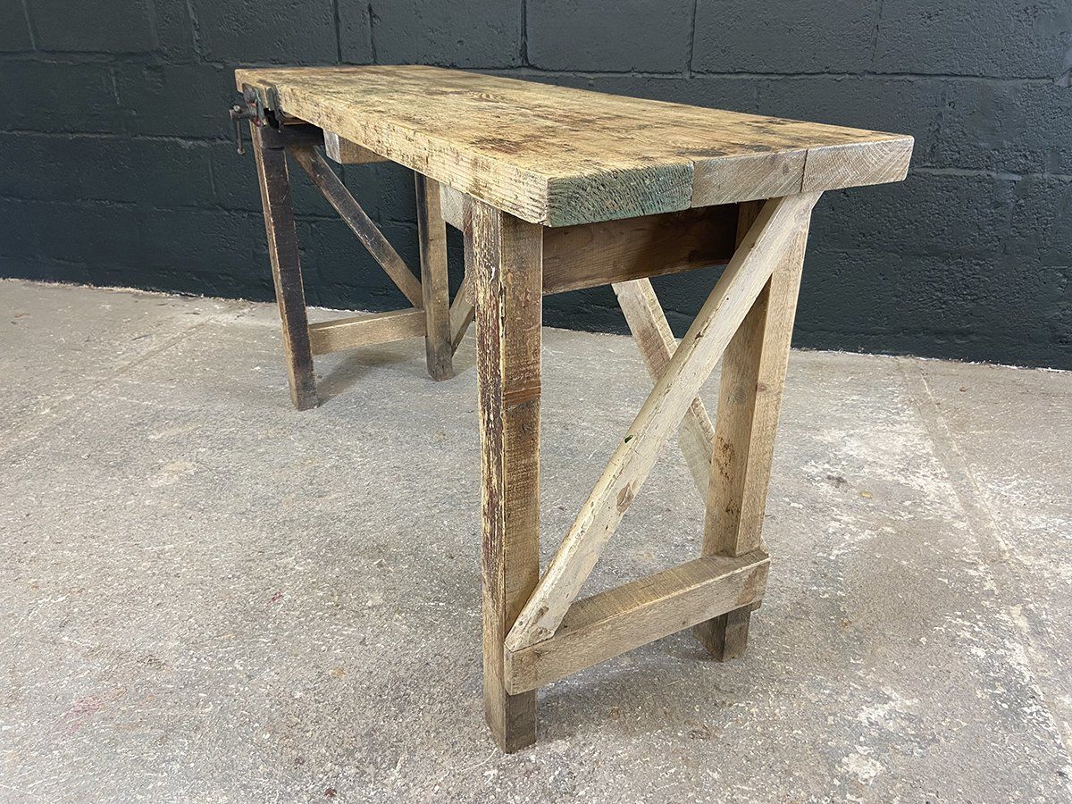 Pine Workshop Bench From West Cornwall photo vintage