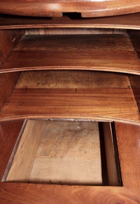 photo vintage Shipowner's Desk In Mahogany, Nantes Region, Louis XV Period   18th Century
