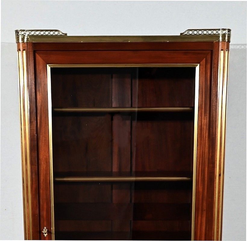 Small Mahogany Showcase, Louis XVI Style, Late 19th Century photo buy