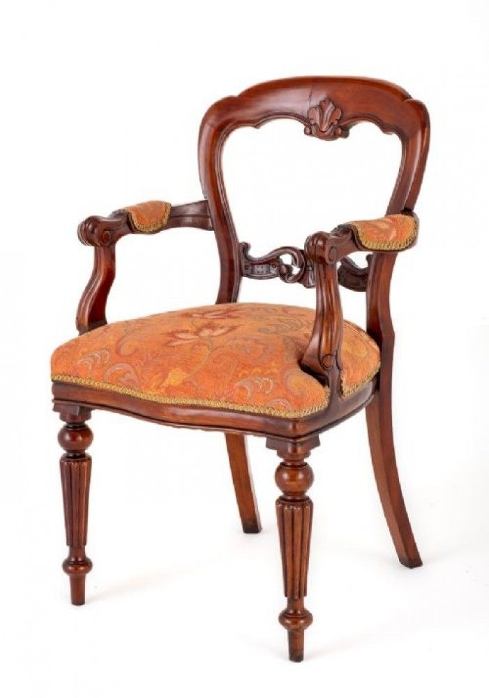 Set 10 Balloon Back Chairs Victorian Dining photo 2850.0