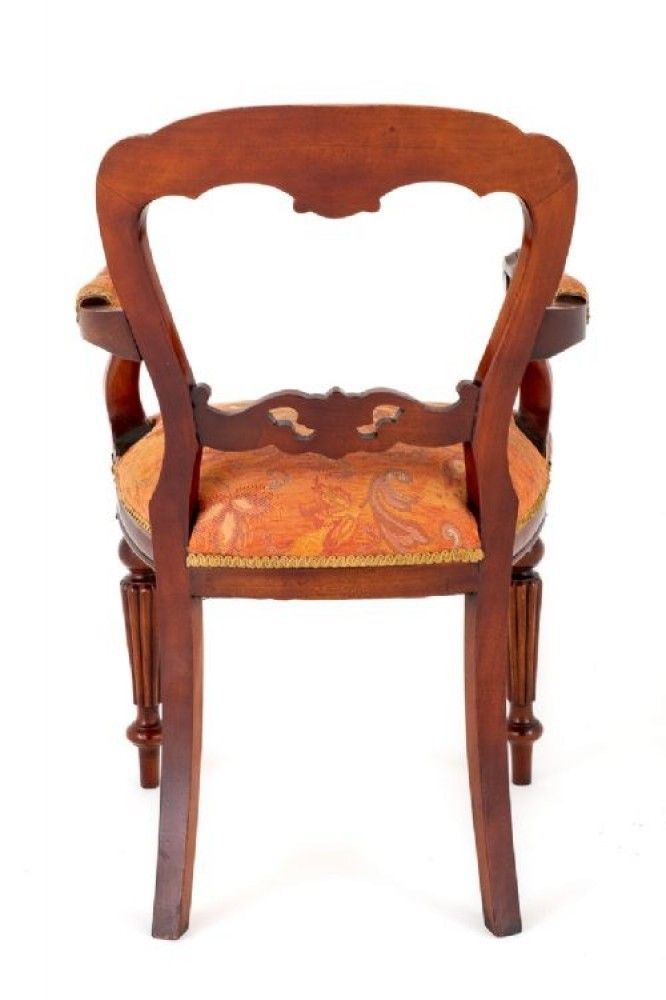 photo for sale Set 10 Balloon Back Chairs Victorian Dining