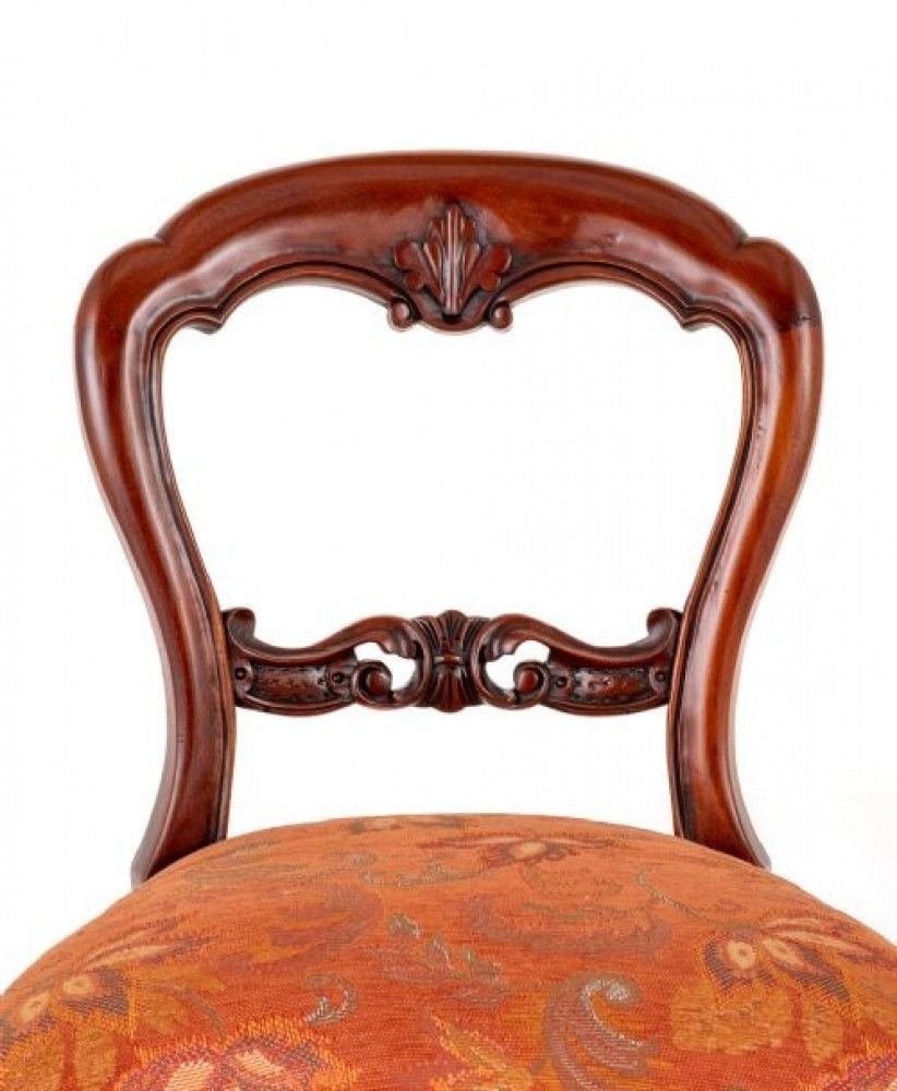 Furniture Set 10 Balloon Back Chairs Victorian Dining photo