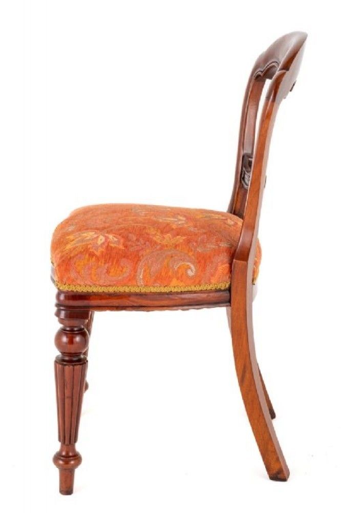 2850.0 Set 10 Balloon Back Chairs Victorian Dining photo
