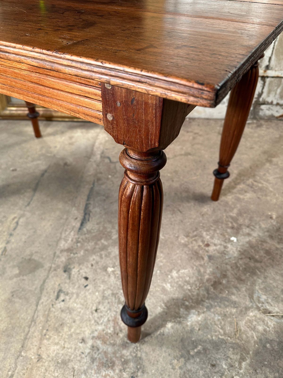 Antique French Provincial Fruitwood Farmhouse Kitchen Table Circa 1870 photo buy