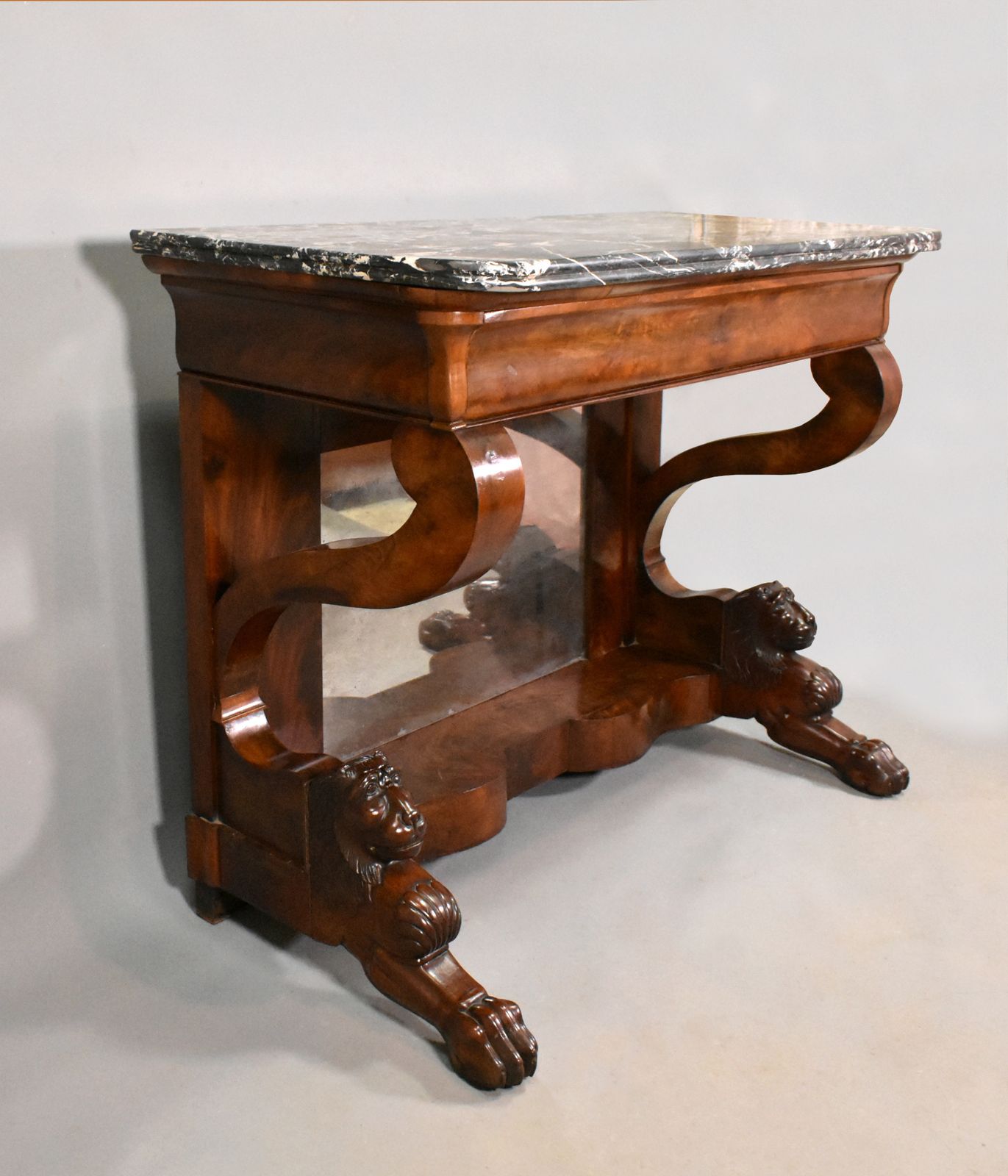 photo vinterior Antique French Mahogany Console Louis Philippe