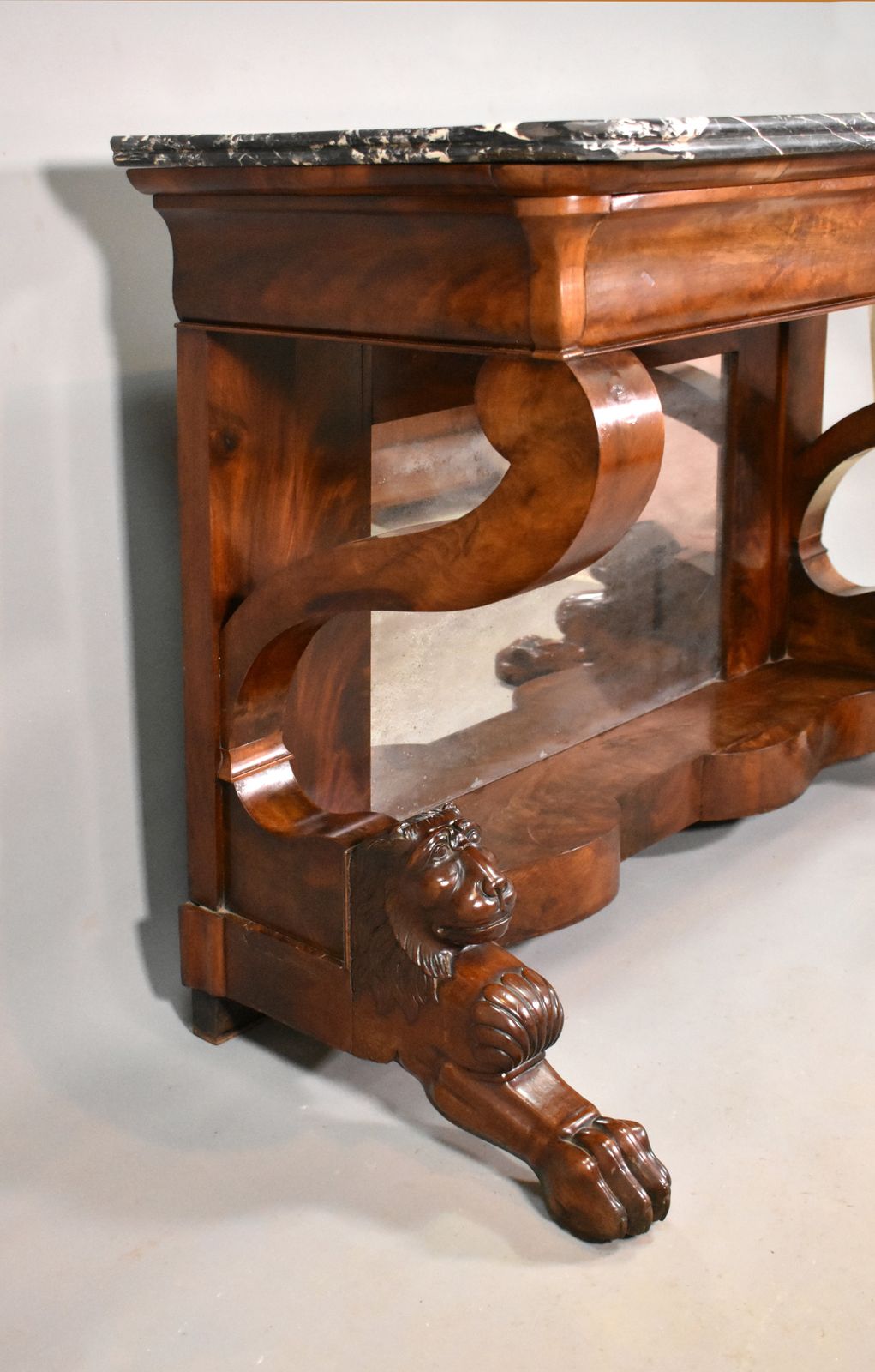 Antique French Mahogany Console Louis Philippe photo vinterior