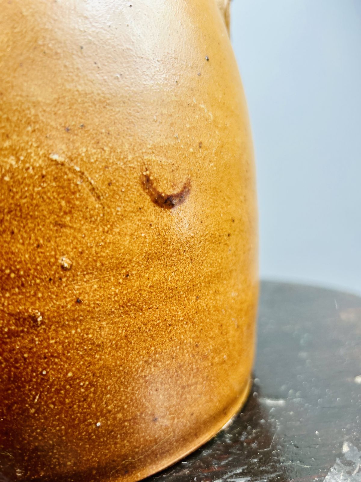 photo vinterior Antique French 19th Century Glazed Jug/ Vase/ Confit Pot.