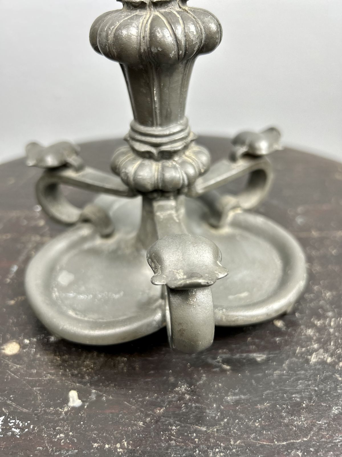 Antique Art Nouveau Orivit Pewter Candlestick, Germany Circa 1894 photo 60.0