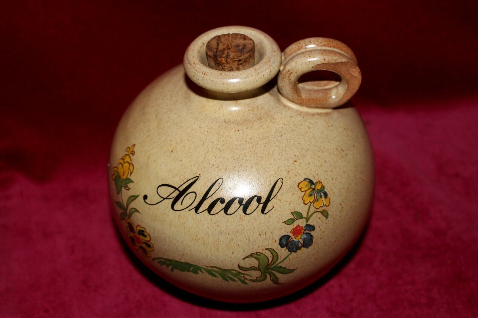 French Pottery Ceramic Alcool Pot For Water, Alcoholic Drinks 1940