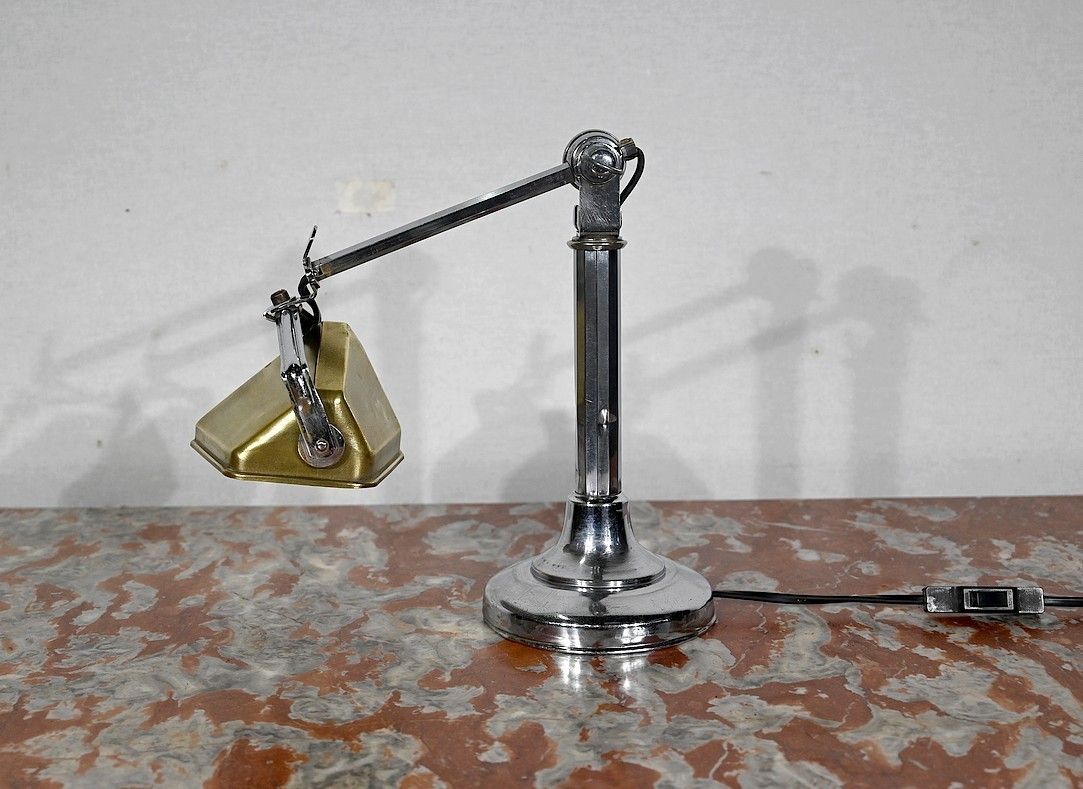 photo furniture Metal Desk Lamp, After The Pirouett' Model, Art Deco, 1930