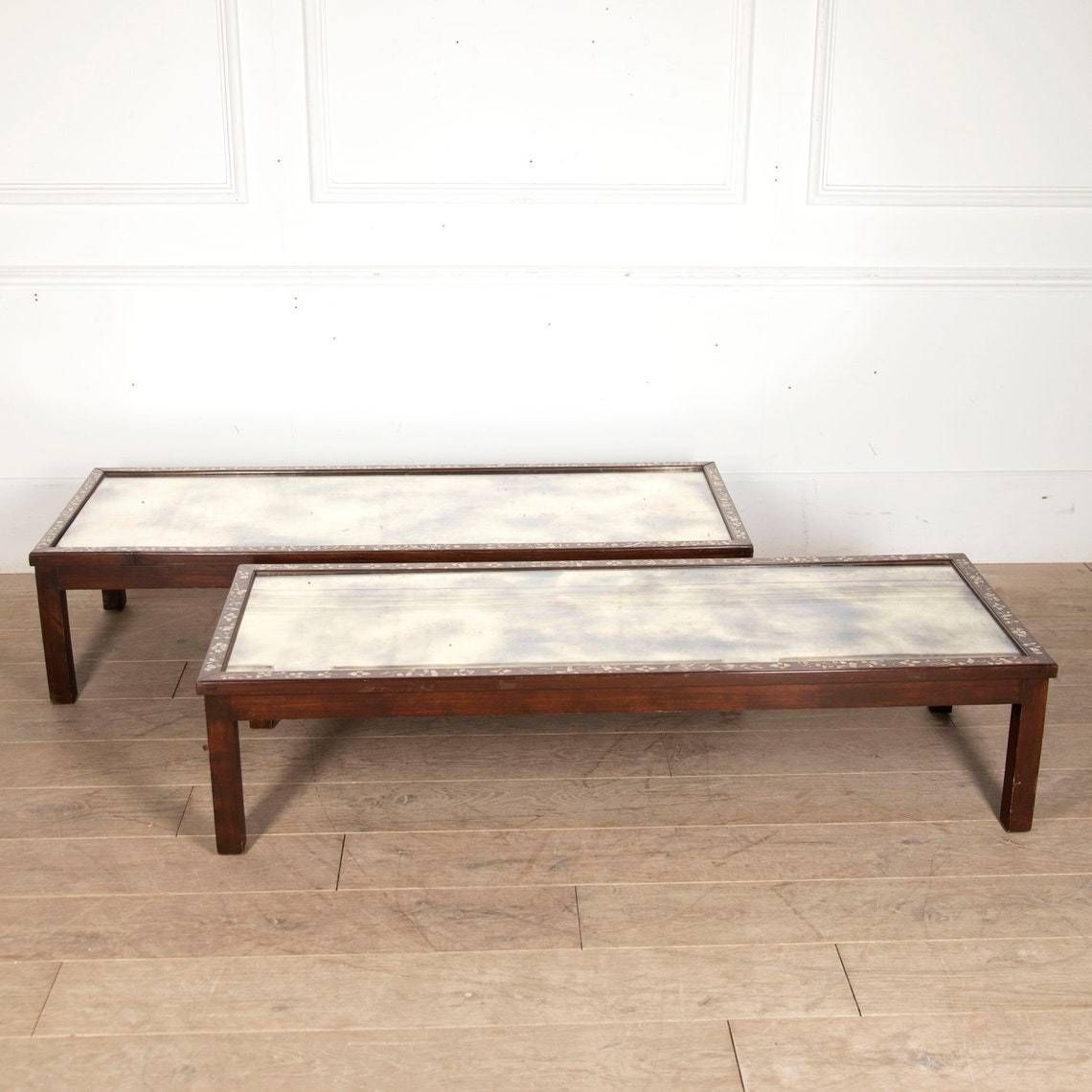 Fabulous 20th Century Chinese Mirrored Coffee Tables  (Two Available Sold Separately)