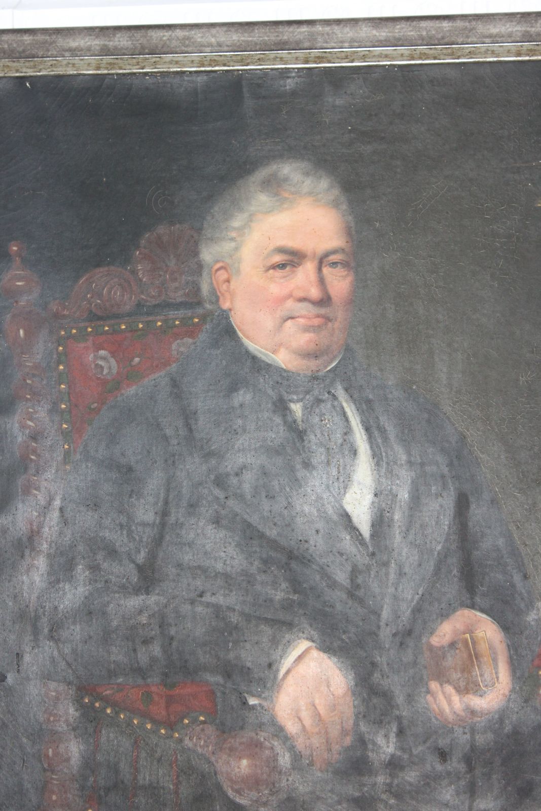 Antique French Portrait Of  A Bordeaux Dignitary photo furniture