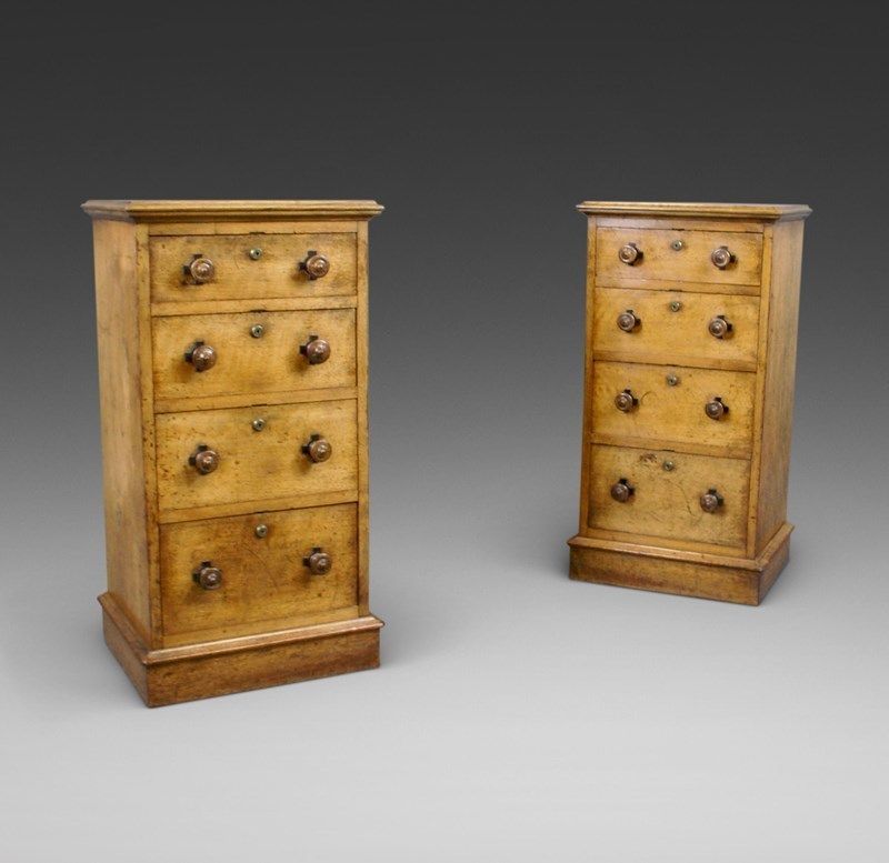 A Pair Of Walnut Aesthetic Movement Chests