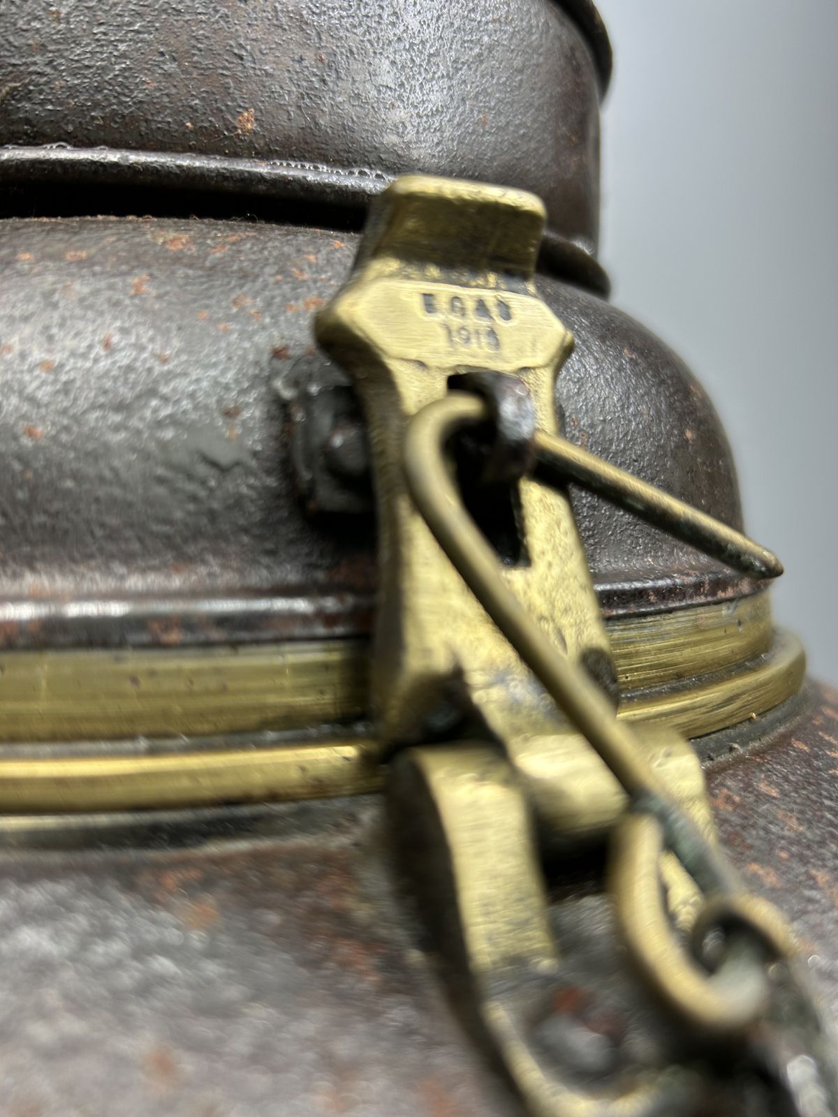 Antique Griffiths & Sons Uk Copper And Brass Oil Lantern , 1915 photo for sale