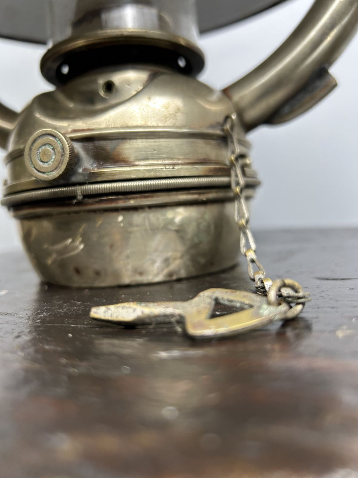 photo for sale Antique Griffiths & Sons Uk Copper And Brass Oil Lantern , 1915