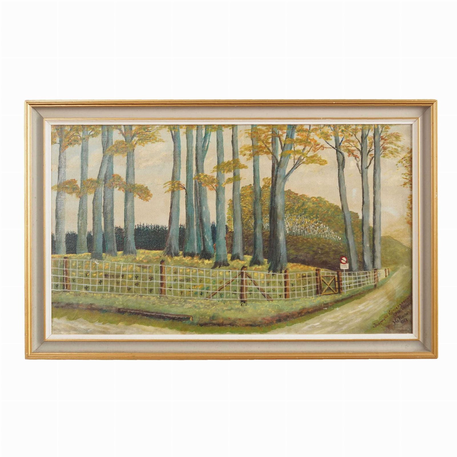 Painting „The Road To The Forest”, Scandinavian Design, 1960s