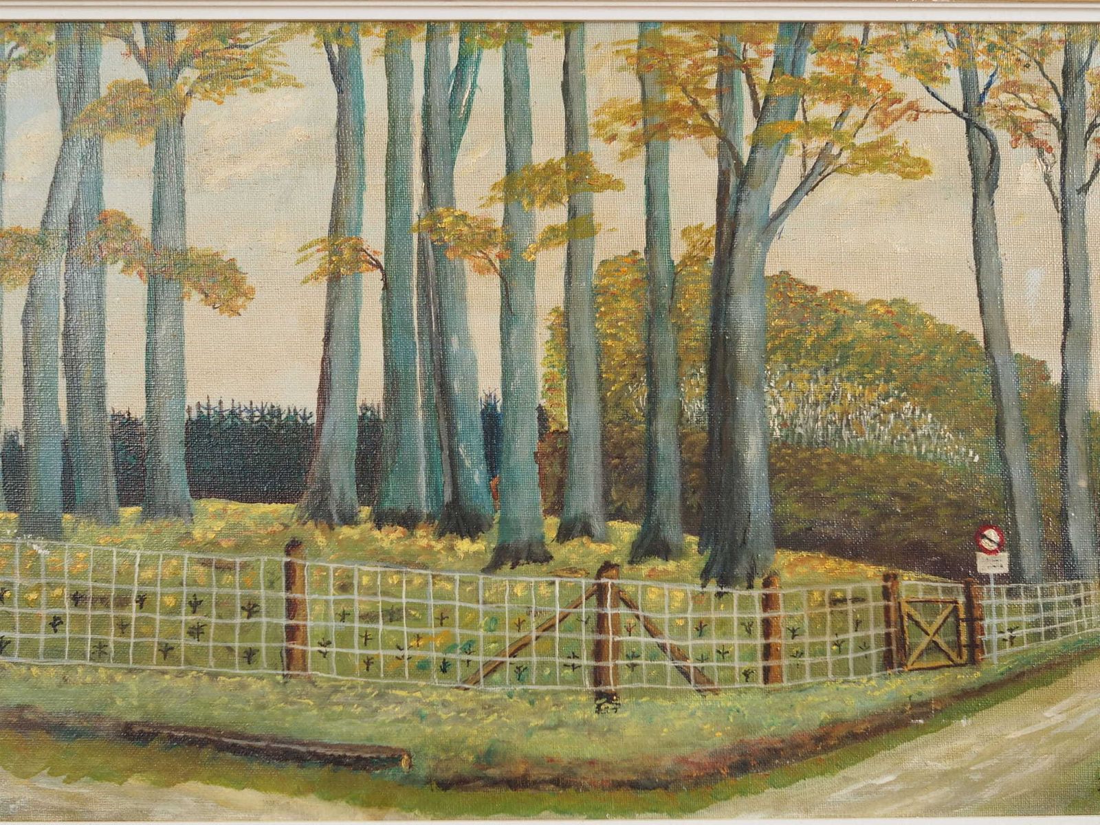 Schilderij „The Road To The Forest", Scandinavian Design, Jaren 1960 photo Kunst