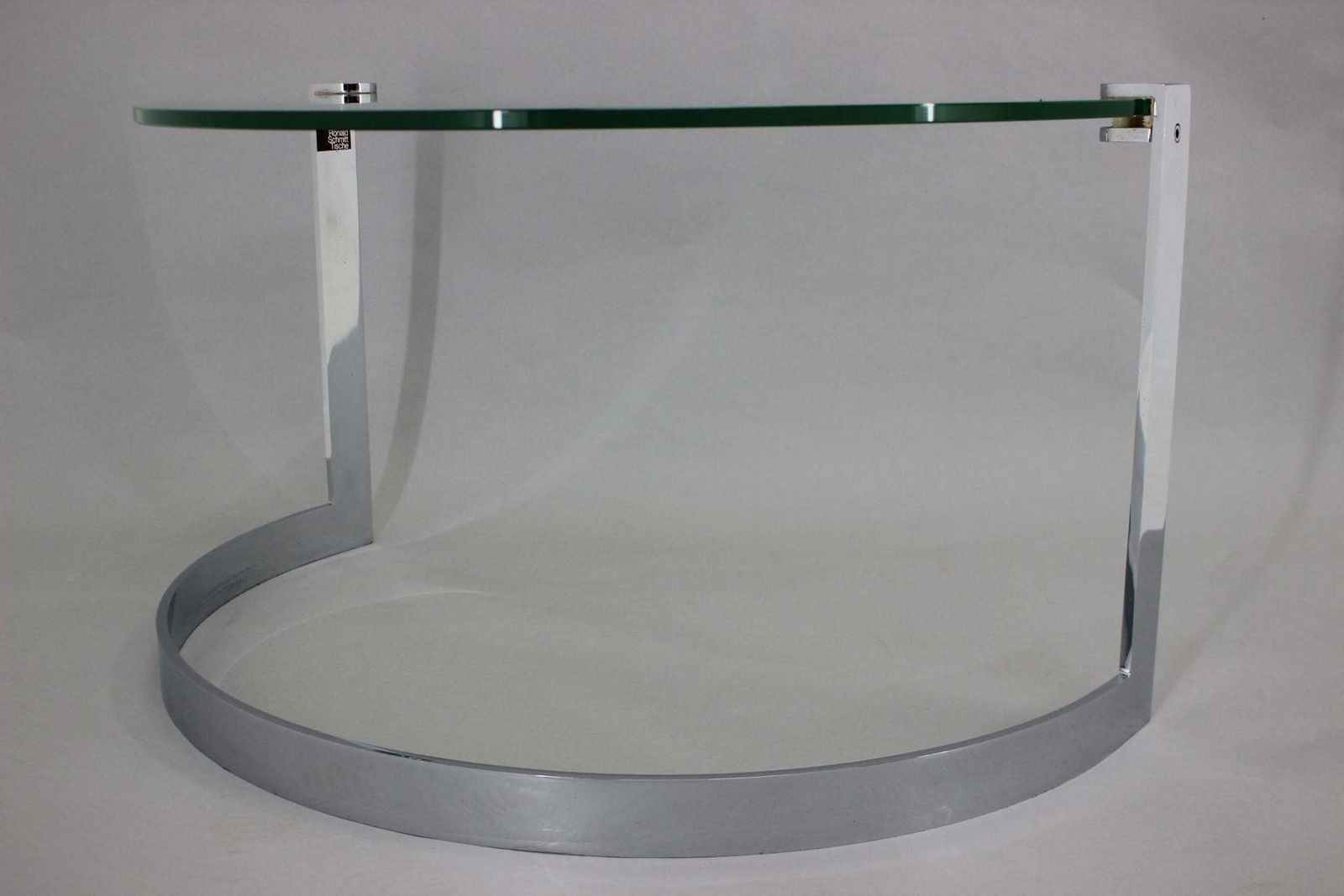1980s Steel And Glass Side Table By Friedrich Moller For Ronald Schmitt Tische photo 685.0