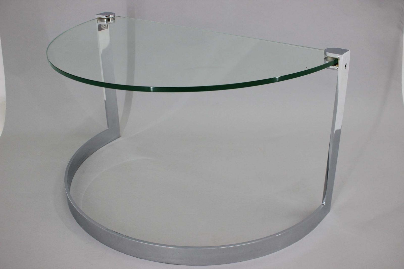 1980s Steel And Glass Side Table By Friedrich Moller For Ronald Schmitt Tische photo vinterior