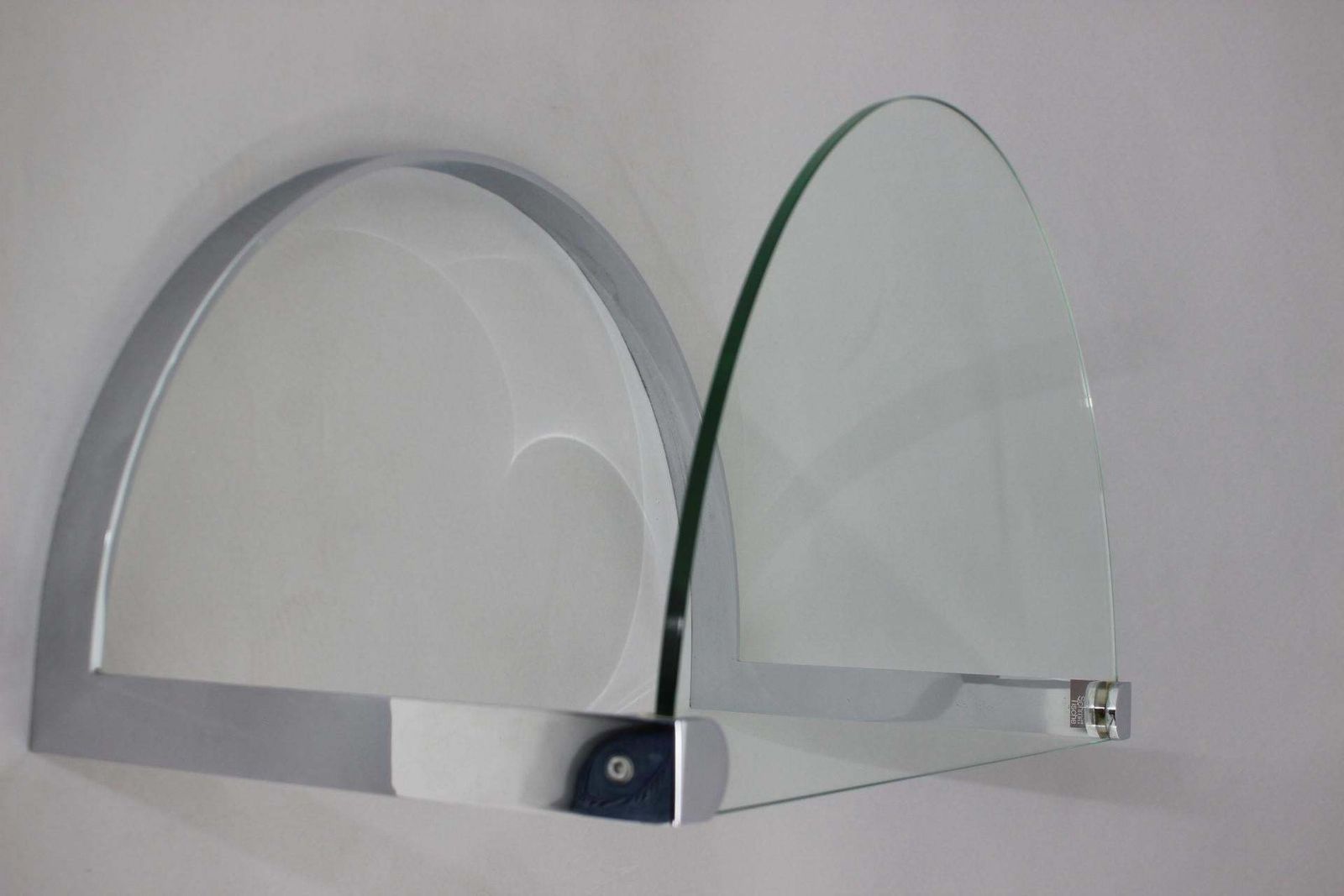 1980s Steel And Glass Side Table By Friedrich Moller For Ronald Schmitt Tische photo vintage