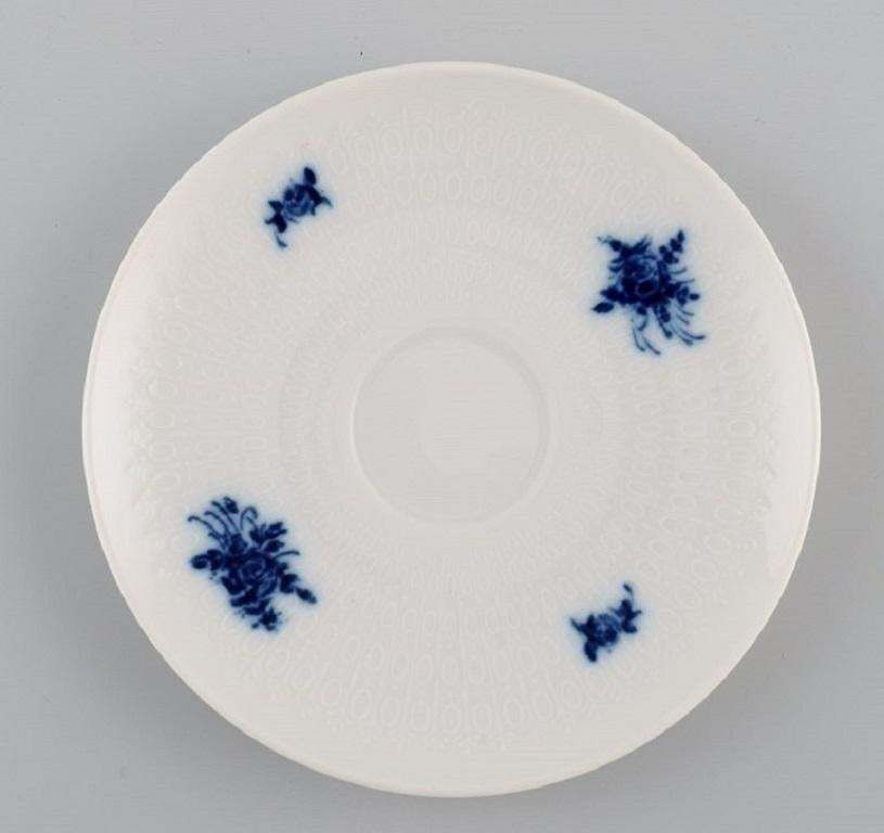 Bjørn Wiinblad For Rosenthal, Six Romanze Blue Flower Mocha Cups With Saucers photo Home Decor