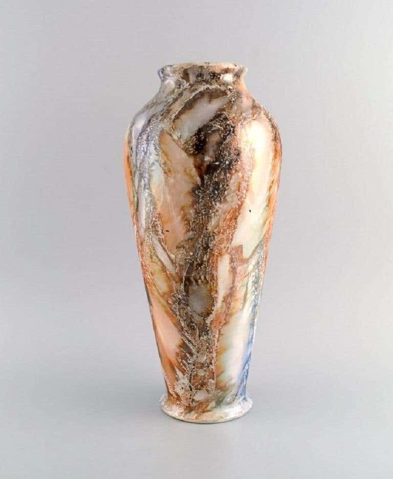 Arabia, Finland, Large Art Deco Vase In Glazed Faience, 1920s/30 photo furniture