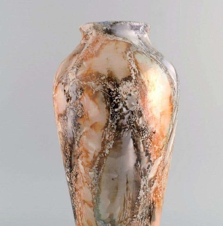 Arabia, Finland, Large Art Deco Vase In Glazed Faience, 1920s/30 photo 744.0
