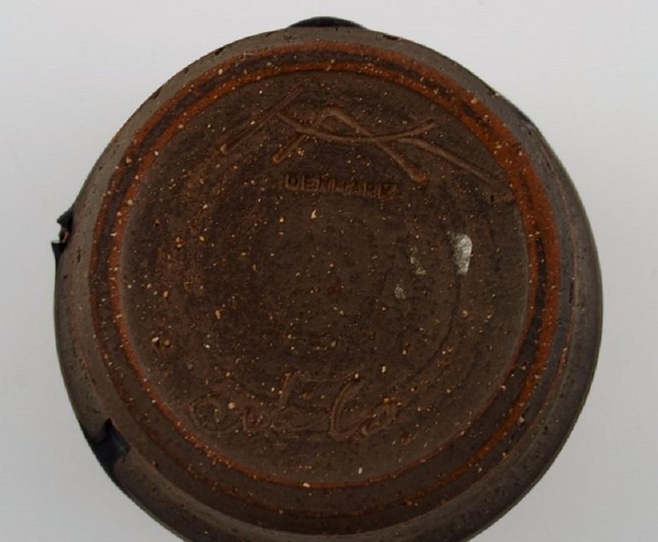 Nils Kähler For Kähler, Vase In Partially Glazed Stoneware photo vinterior