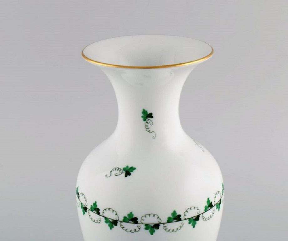 Herend Vase In Hand Painted Porcelain, Mid 20th Century photo for sale