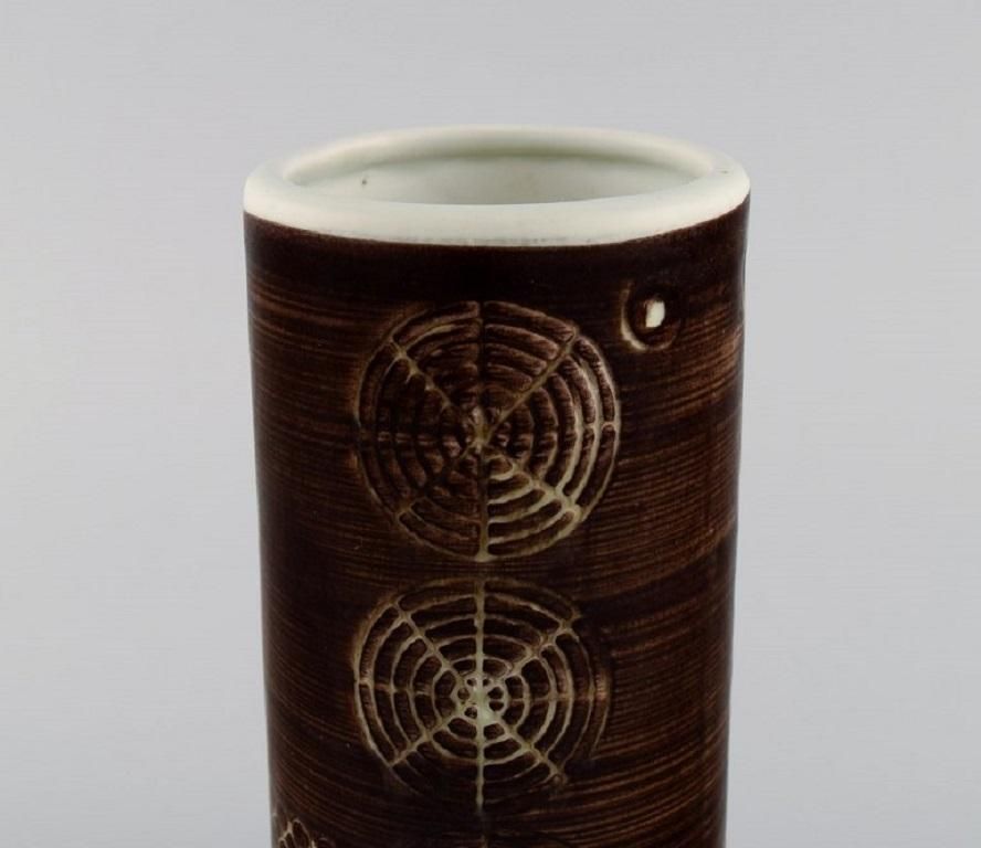 Olle Alberius For Rörstrand, Cylindrical Sarek Vase, 1960s/70s photo Home Decor