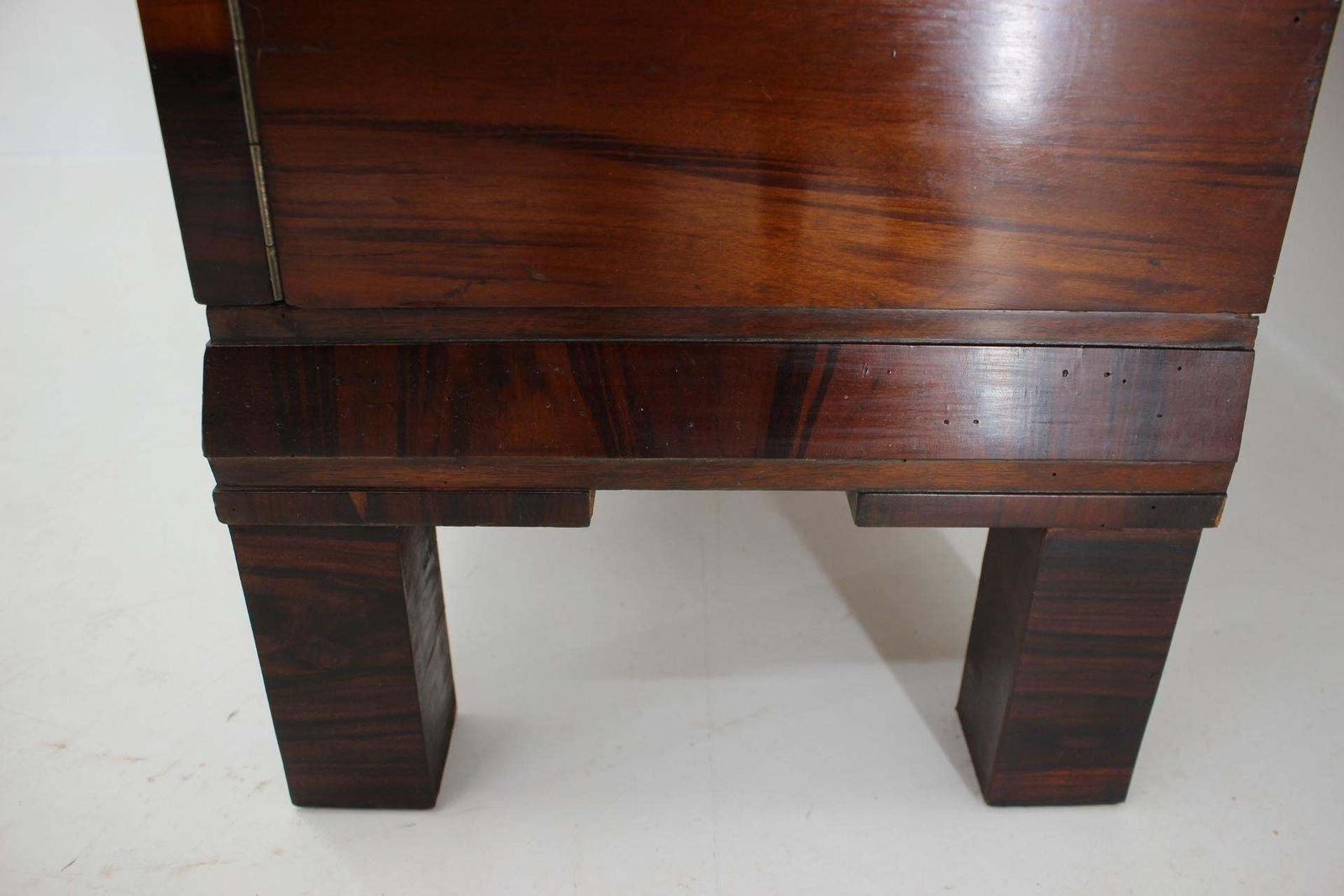 photo vintage 1930s Art Deco Palisander And Glass Cabinet , Czechoslovakia