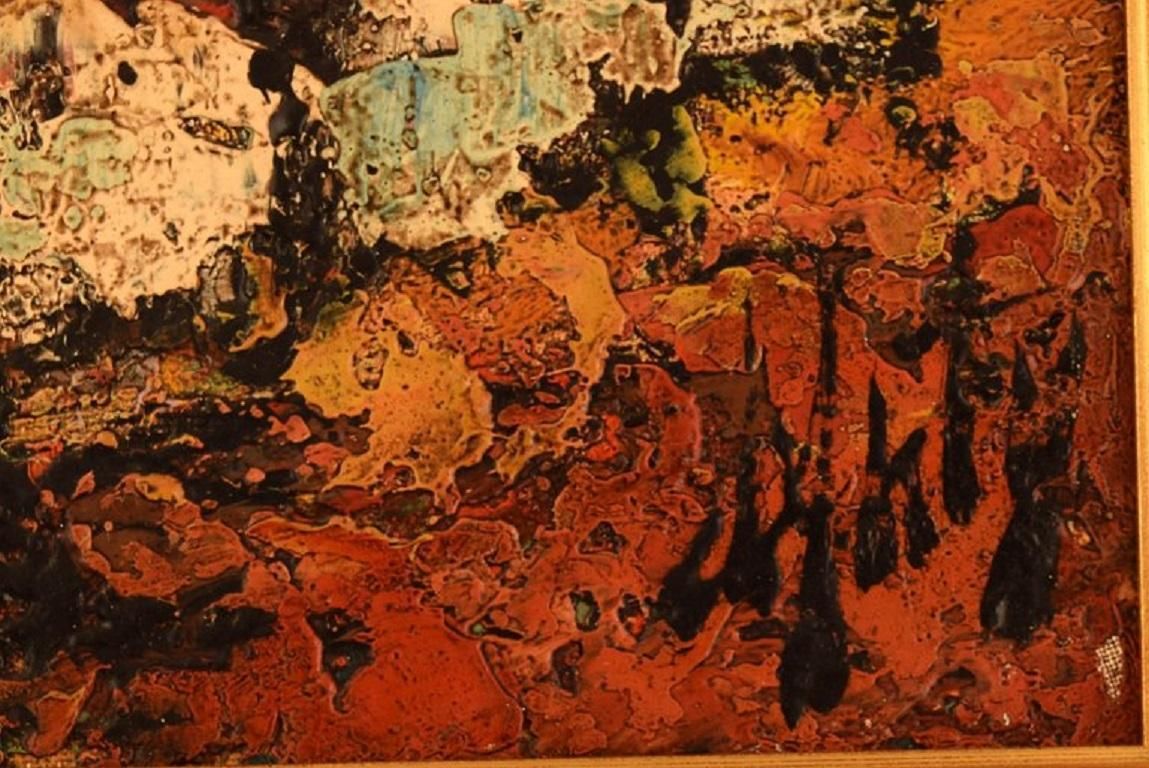 Henri Maurice D'anty (1910 1998). Oil On Canvas. Expressionist Landscape. photo 753.0