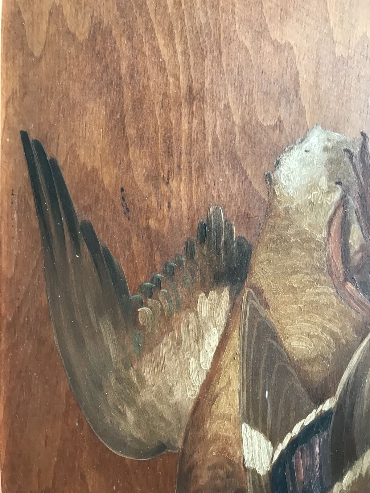 Hanging Game Oil Painting, Early 20th Century photo for sale