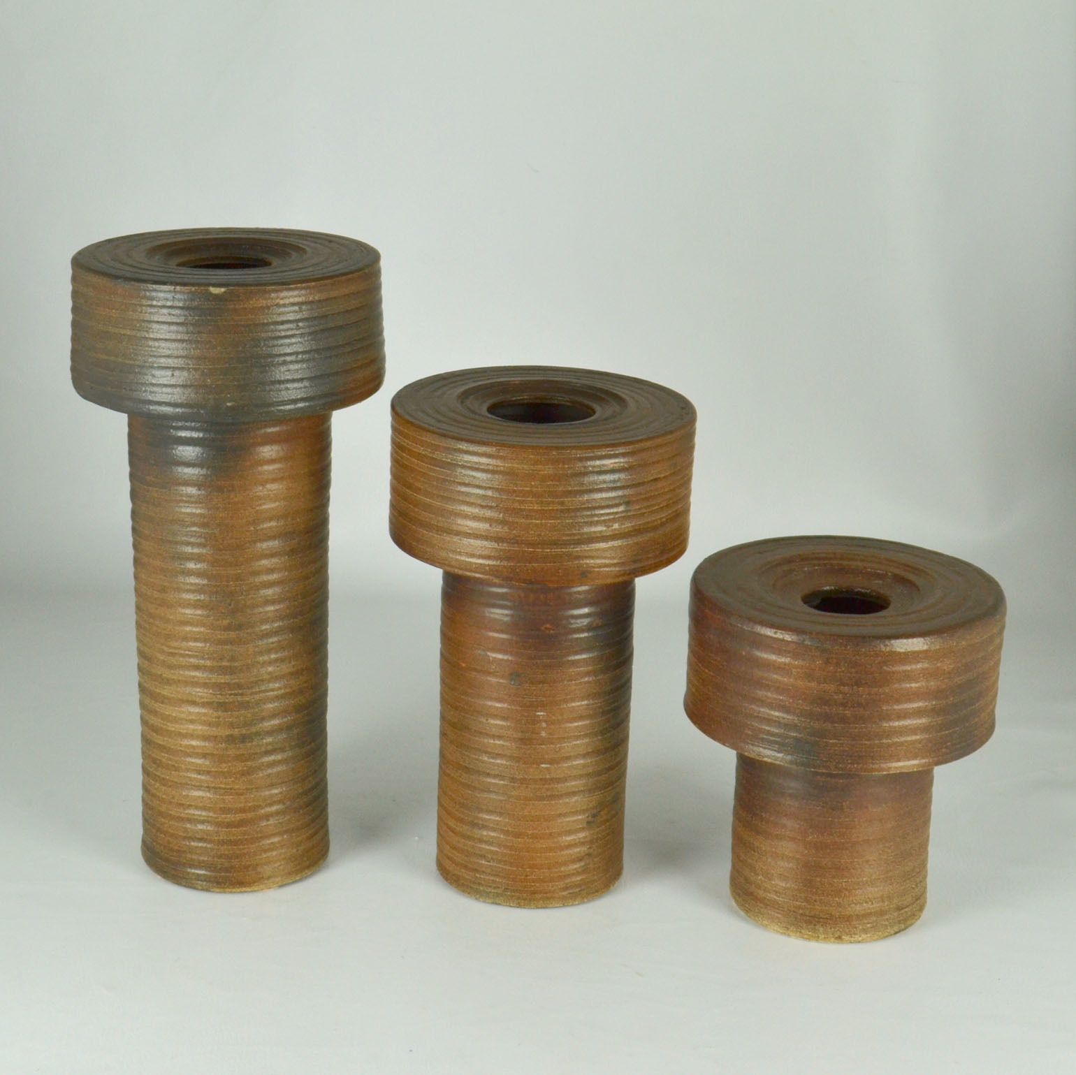 Set Of Treetall Cylinder Vases In Earth Tones photo furniture